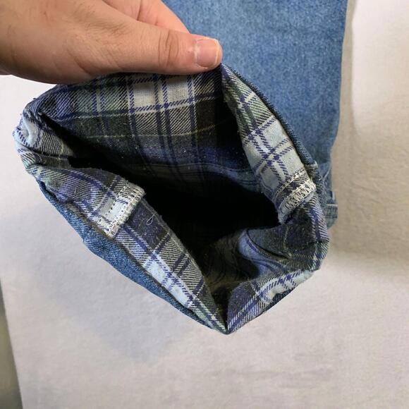 VTG 90s Carhartt‎ Jeans Mens Size 38" Waist Relaxed Fit Blue Denim Flannel Lined - Picture 4 of 16